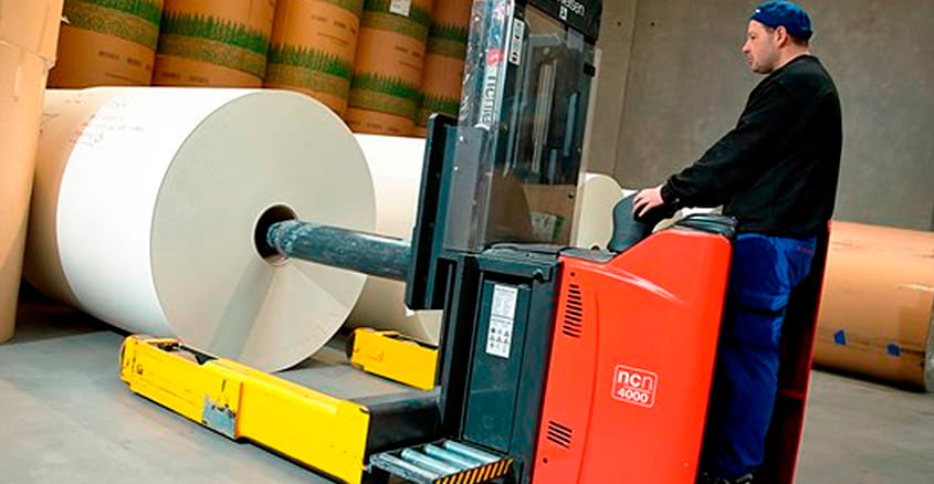 Håndtering af papirruller